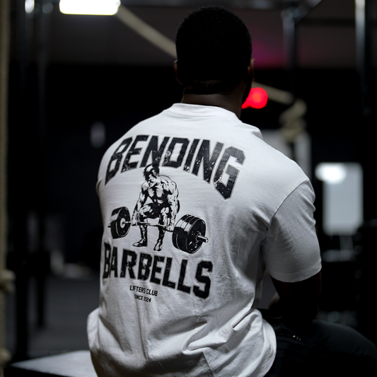 BENDING BARBELLS 'LIFTERS CLUB' TEE (White)